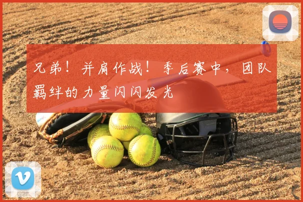 兄弟！并肩作战！季后赛中，团队羁绊的力量闪闪发光