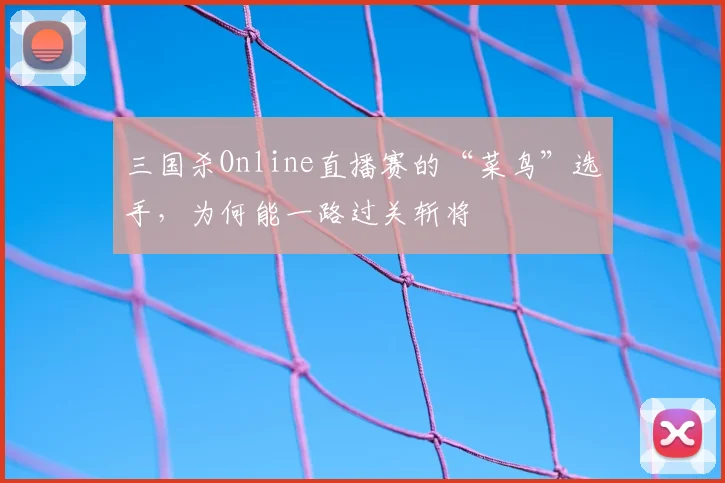 三国杀Online直播赛的“菜鸟”选手，为何能一路过关斩将