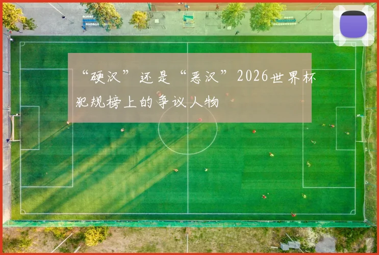 “硬汉”还是“恶汉”2026世界杯犯规榜上的争议人物